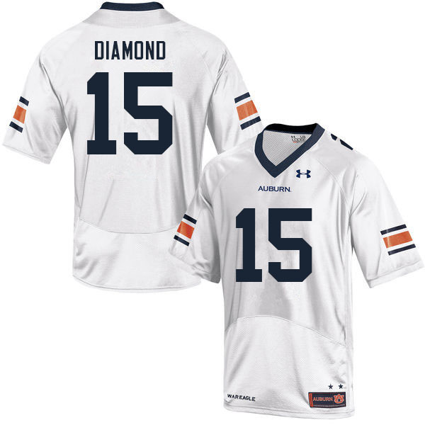 Men #15 A.D. Diamond Auburn Tigers College Football Jerseys Sale-White - Click Image to Close
